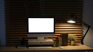 clean and reset workspace at the end of the day creating a calm and organized environment